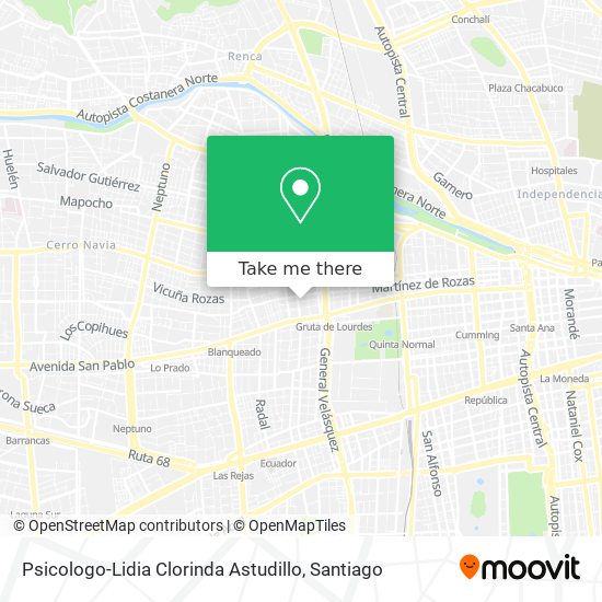 Psicologo-Lidia Clorinda Astudillo map