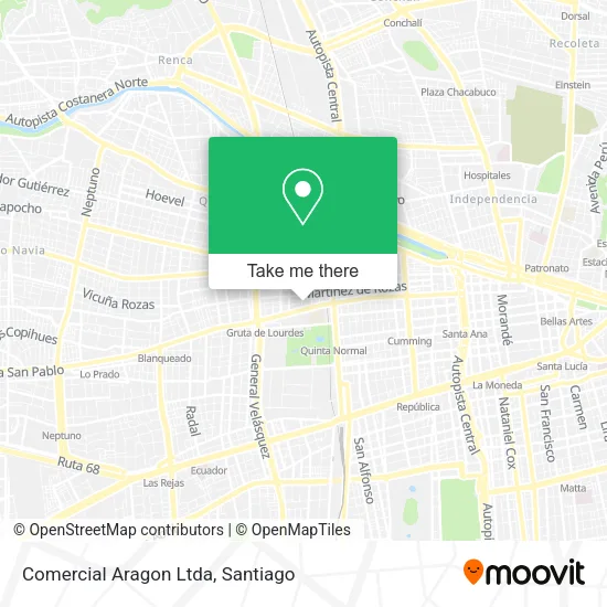 Comercial Aragon Ltda map