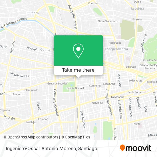 Mapa de Ingeniero-Oscar Antonio Moreno