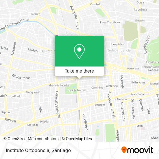 Instituto Ortodoncia map