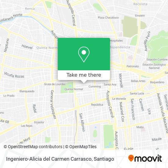 Ingeniero-Alicia del Carmen Carrasco map