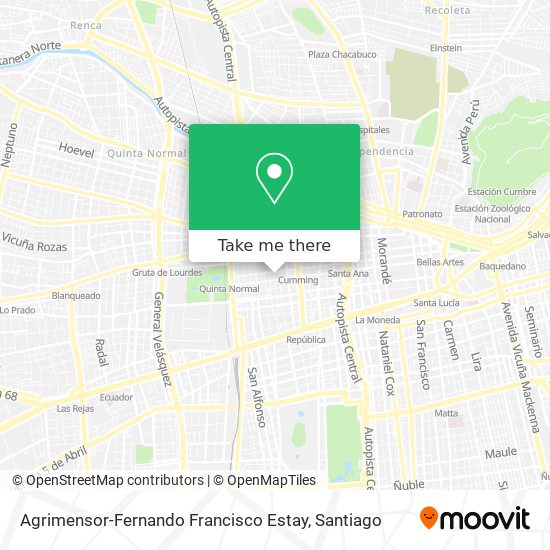 Agrimensor-Fernando Francisco Estay map
