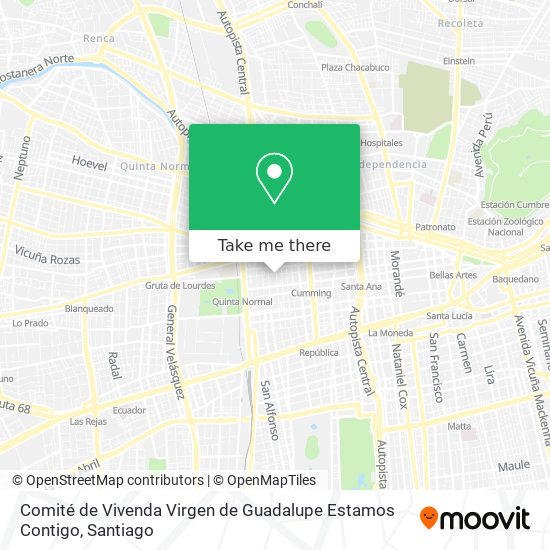 Comité de Vivenda Virgen de Guadalupe Estamos Contigo map