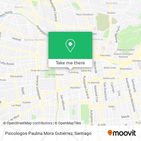 Psicologos-Paulina Mora Gutiérrez map