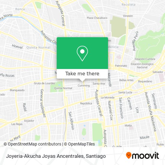 Joyeria-Akucha Joyas Ancentrales map