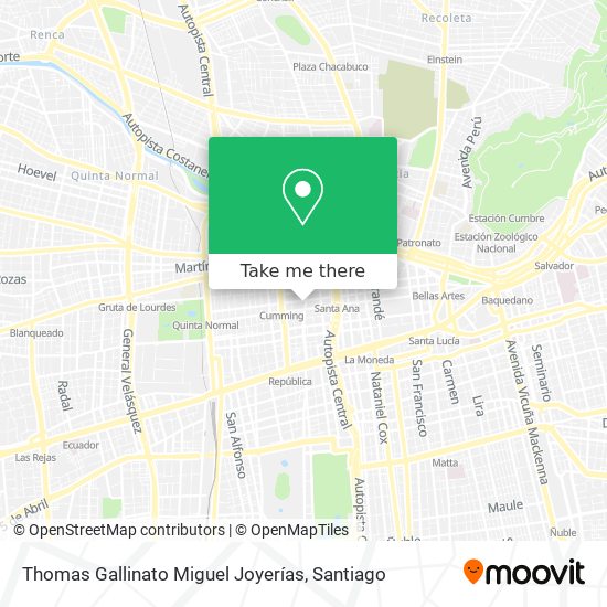 Mapa de Thomas Gallinato Miguel Joyerías