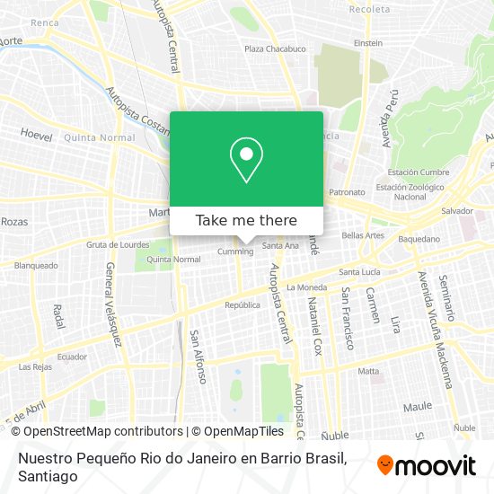 Nuestro Pequeño Rio do Janeiro en Barrio Brasil map