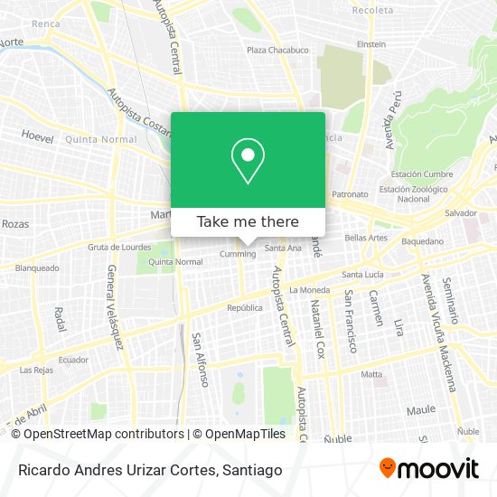 Ricardo Andres Urizar Cortes map