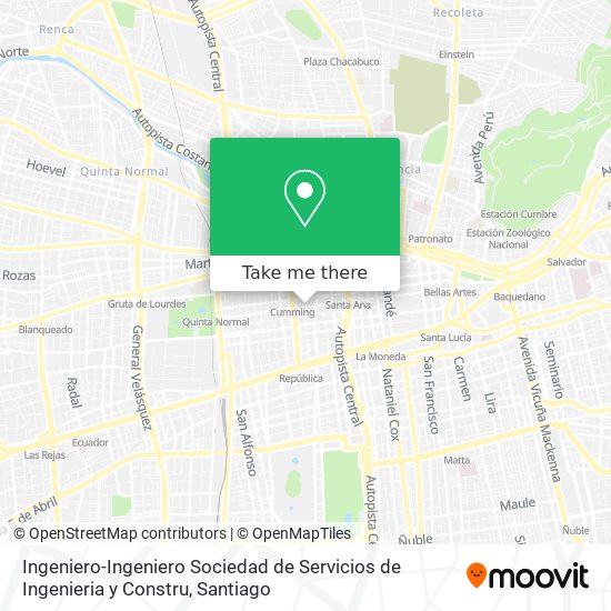 Mapa de Ingeniero-Ingeniero Sociedad de Servicios de Ingenieria y Constru