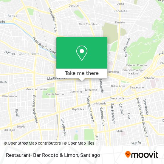 Restaurant- Bar Rocoto & Limon map