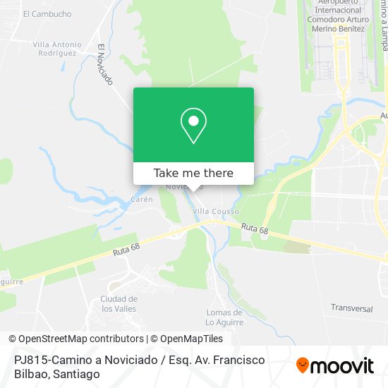 PJ815-Camino a Noviciado / Esq. Av. Francisco Bilbao map