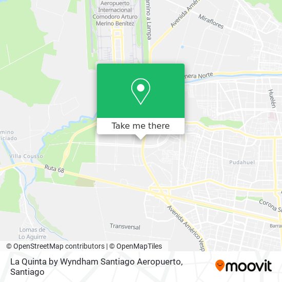 La Quinta by Wyndham Santiago Aeropuerto map