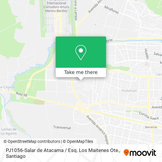 PJ1056-Salar de Atacama / Esq. Los Maitenes Ote. map