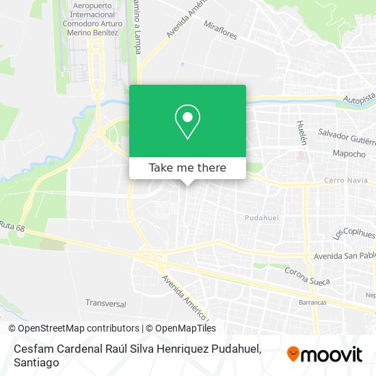 Cesfam Cardenal Raúl Silva Henriquez Pudahuel map