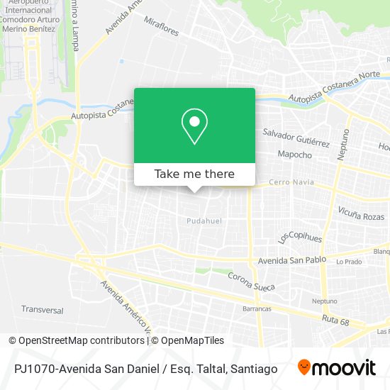 PJ1070-Avenida San Daniel / Esq. Taltal map