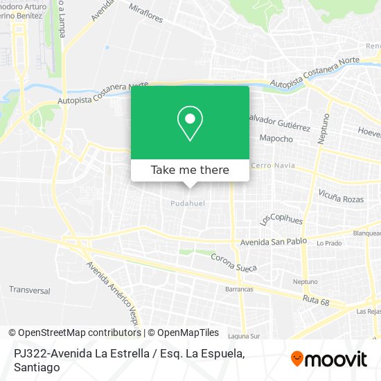 PJ322-Avenida La Estrella / Esq. La Espuela map