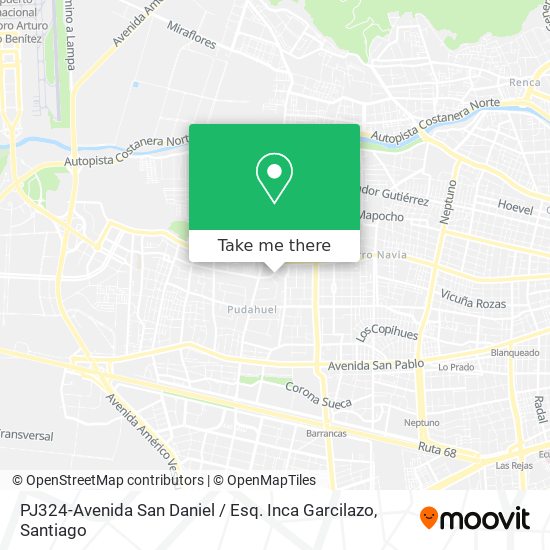 PJ324-Avenida San Daniel / Esq. Inca Garcilazo map