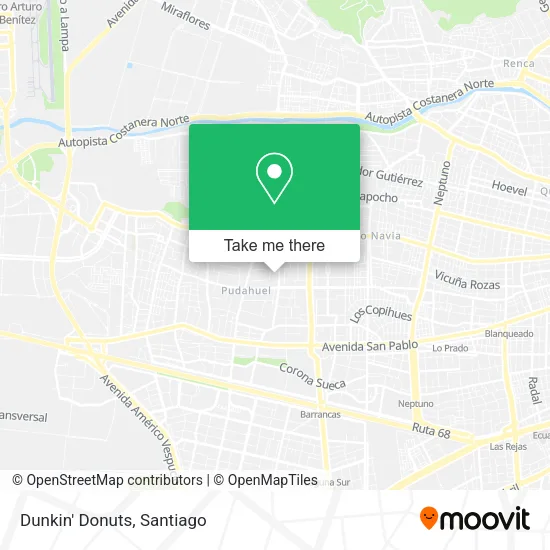 Dunkin' Donuts map
