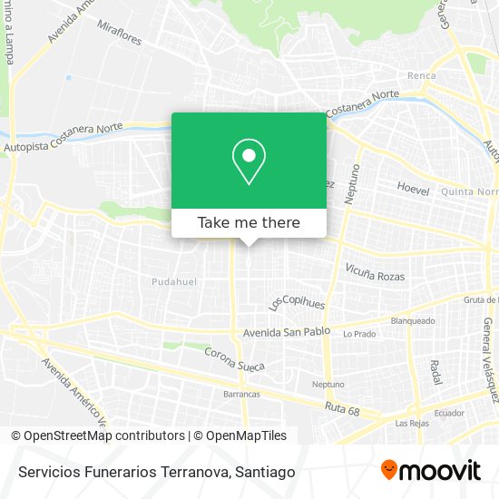 Mapa de Servicios Funerarios Terranova