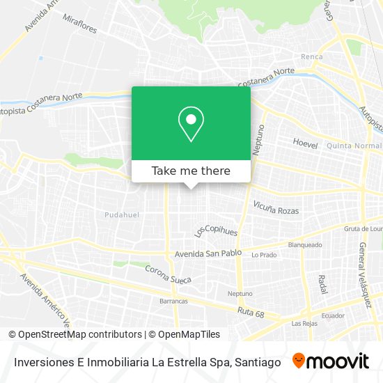 Inversiones E Inmobiliaria La Estrella Spa map