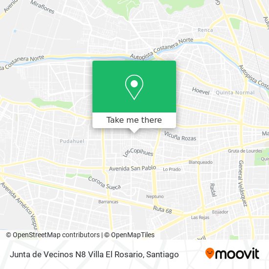 Junta de Vecinos N8 Villa El Rosario map