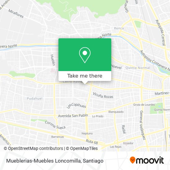 Mapa de Mueblerias-Muebles Loncomilla