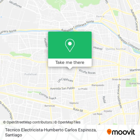 Mapa de Técnico Electricista-Humberto Carlos Espinoza