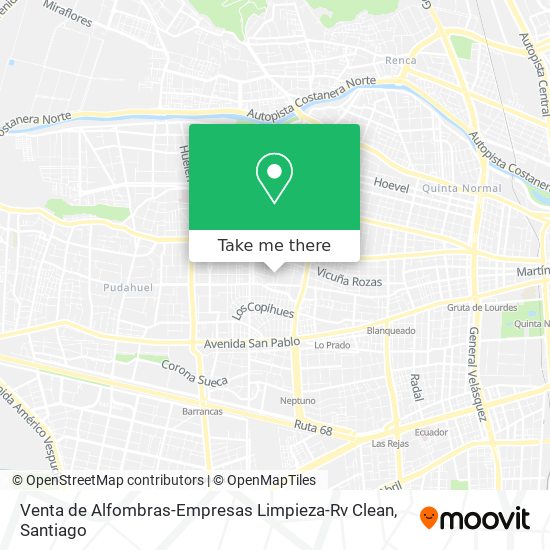 Venta de Alfombras-Empresas Limpieza-Rv Clean map