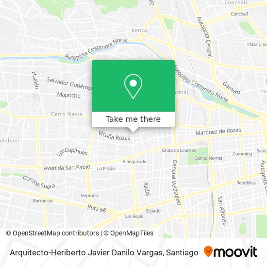 Arquitecto-Heriberto Javier Danilo Vargas map