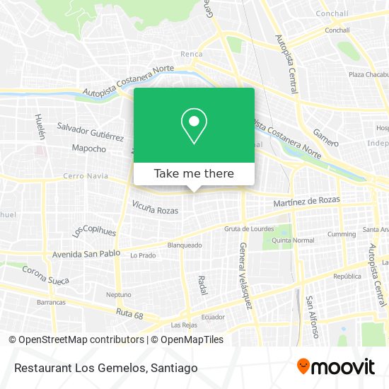 Restaurant Los Gemelos map
