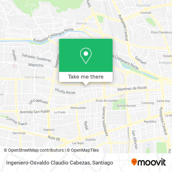 Ingeniero-Osvaldo Claudio Cabezas map