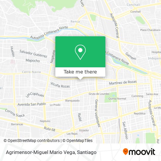 Agrimensor-Miguel Mario Vega map