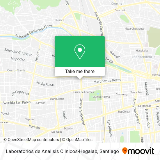 Laboratorios de Analisis Clinicos-Hegalab map