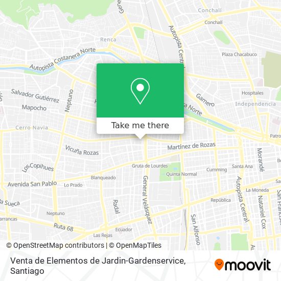 Venta de Elementos de Jardin-Gardenservice map