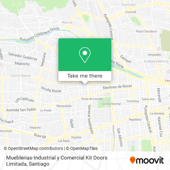 Mapa de Mueblerias-Industrial y Comercial Kit Doors Limitada