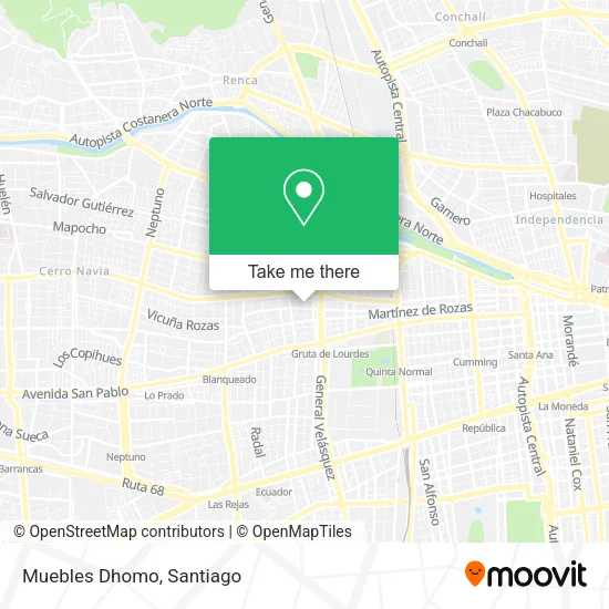 Muebles Dhomo map