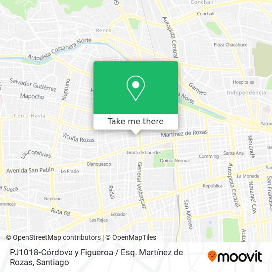 PJ1018-Córdova y Figueroa / Esq. Martínez de Rozas map