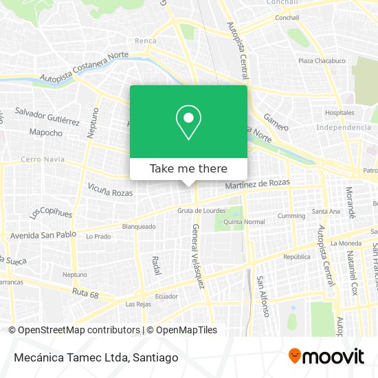 Mecánica Tamec Ltda map