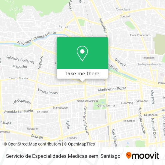 Servicio de Especialidades Medicas sem map