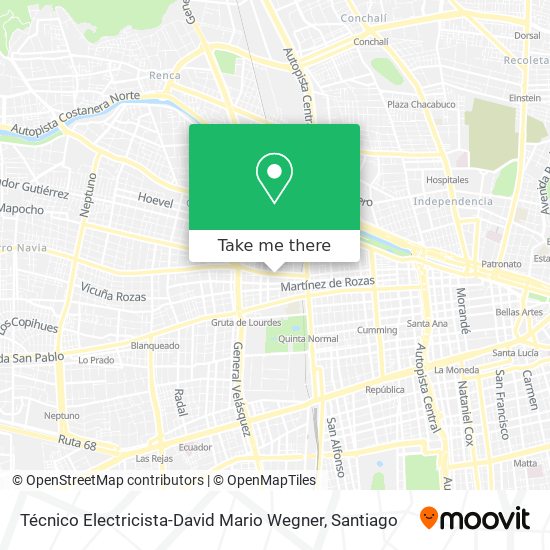 Técnico Electricista-David Mario Wegner map