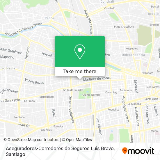 Aseguradores-Corredores de Seguros Luis Bravo map