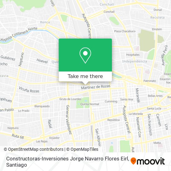 Constructoras-Inversiones Jorge Navarro Flores Eirl map