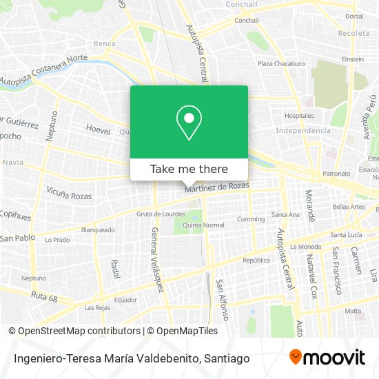 Ingeniero-Teresa María Valdebenito map