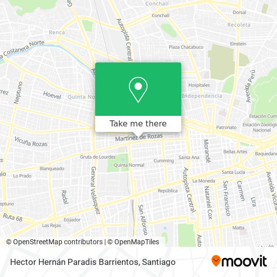 Hector Hernán Paradis Barrientos map