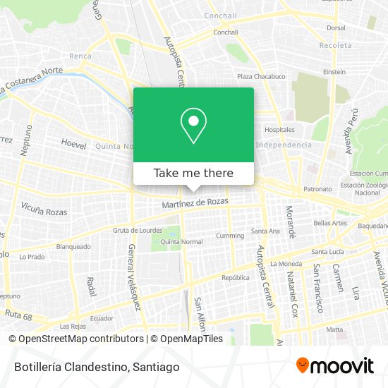 Botillería Clandestino map