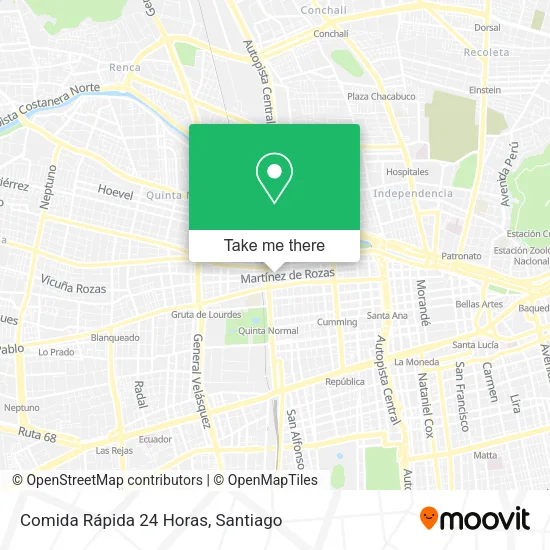 Comida Rápida 24 Horas map