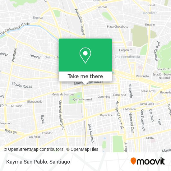 Kayma San Pablo map