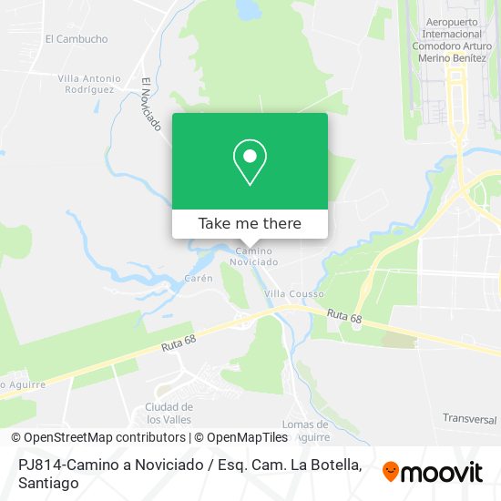 PJ814-Camino a Noviciado / Esq. Cam. La Botella map