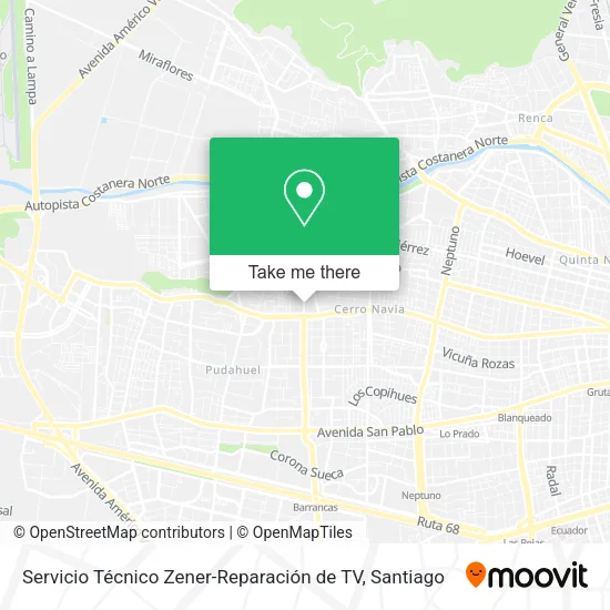 Servicio Técnico Zener-Reparación de TV map
