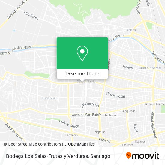 Mapa de Bodega Los Salas-Frutas y Verduras